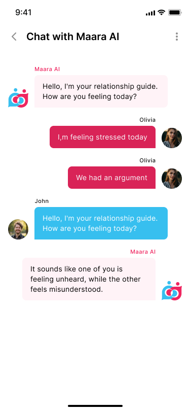Maara AI couple chat